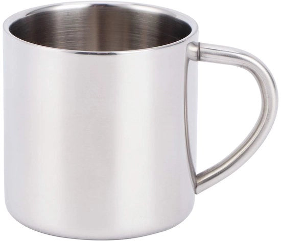 Caffè in Bicchiere 130 ml - Acciaio Inossidabile - Doppio Strato - Anticorrosione - Liscio e Comodo - Resistente alla Corrosione - Tazza