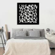 ATOM - Pannello in PVC traforato - Parasole Colore: nero, Misura: 73x73 cm