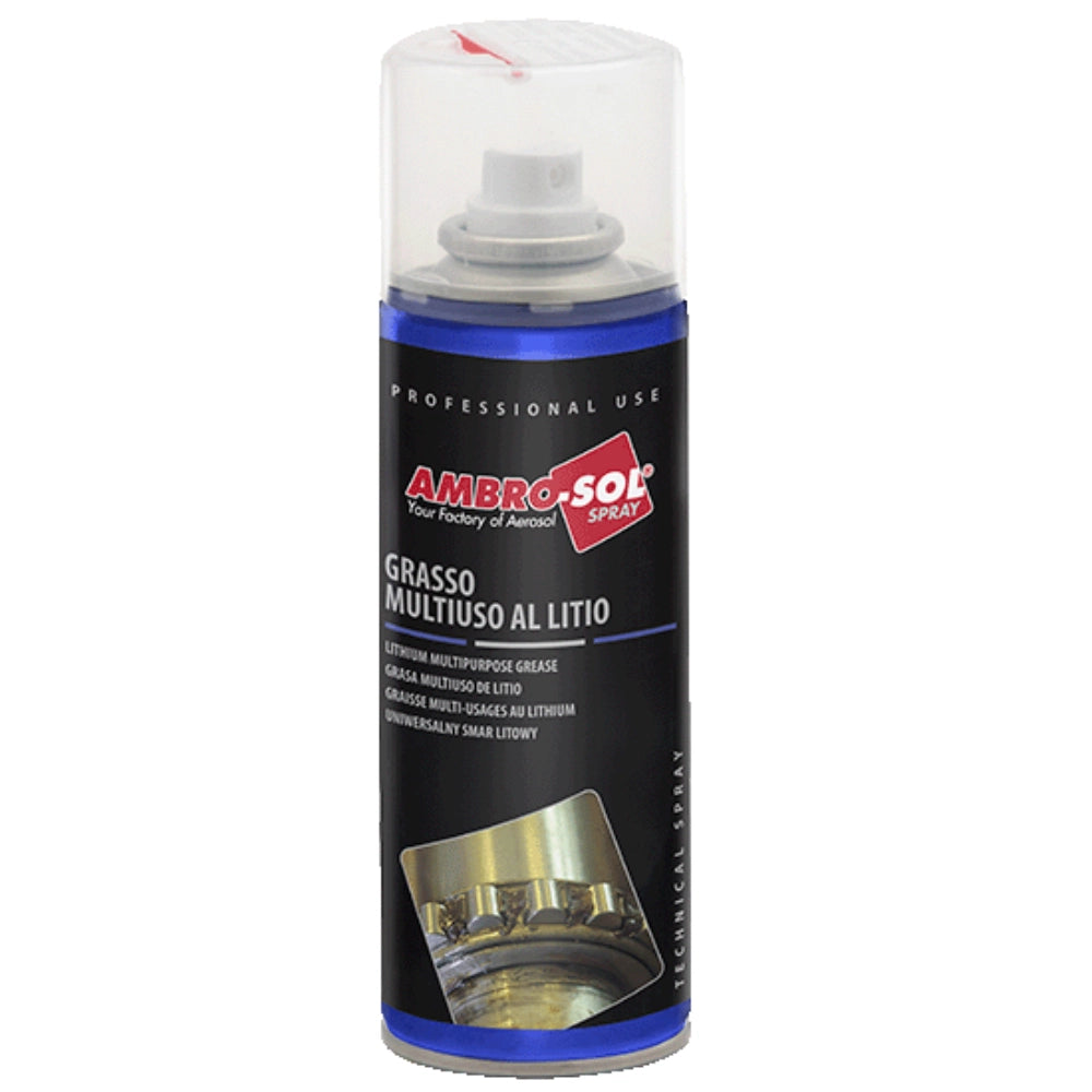 Grasso al litio chiaro multiuso spray per auto e industria 200 ml