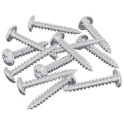 Viti in Legno 12 pz Argento M4 x 25 mm Acciaio CFW6738481