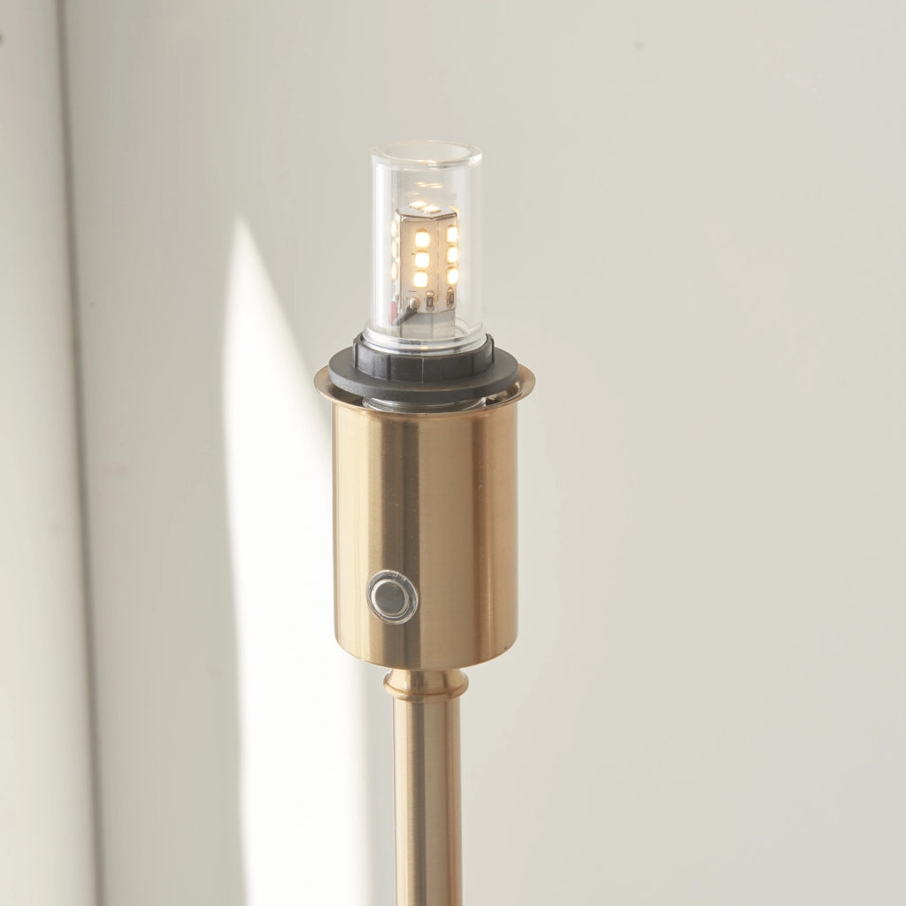 Lampada terra LED 1,5W cordless ottone BURLEY Endon