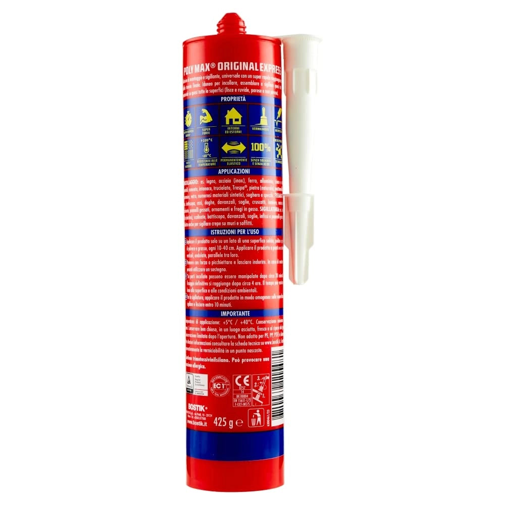 Polymax Original Express 425 g Bianco Bostik 2 Pezzi