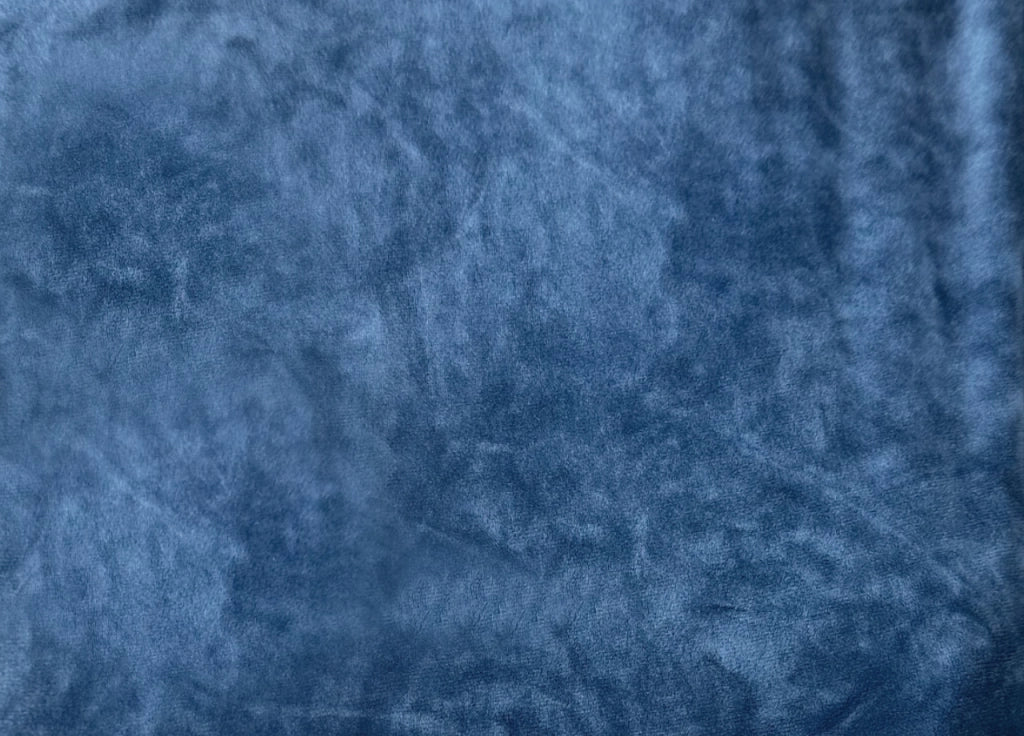 Copridivano Elasticizzato Effetto Velluto Modello Morbidissimo Colore Blu - 4 Posti - Blu