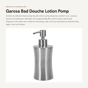 Dispensatore di sapone 400ml - Acciaio inossidabile - Montaggio a parete - Antiscivolo - Bagno/Cucina - Ecologico - Dosing perfetta