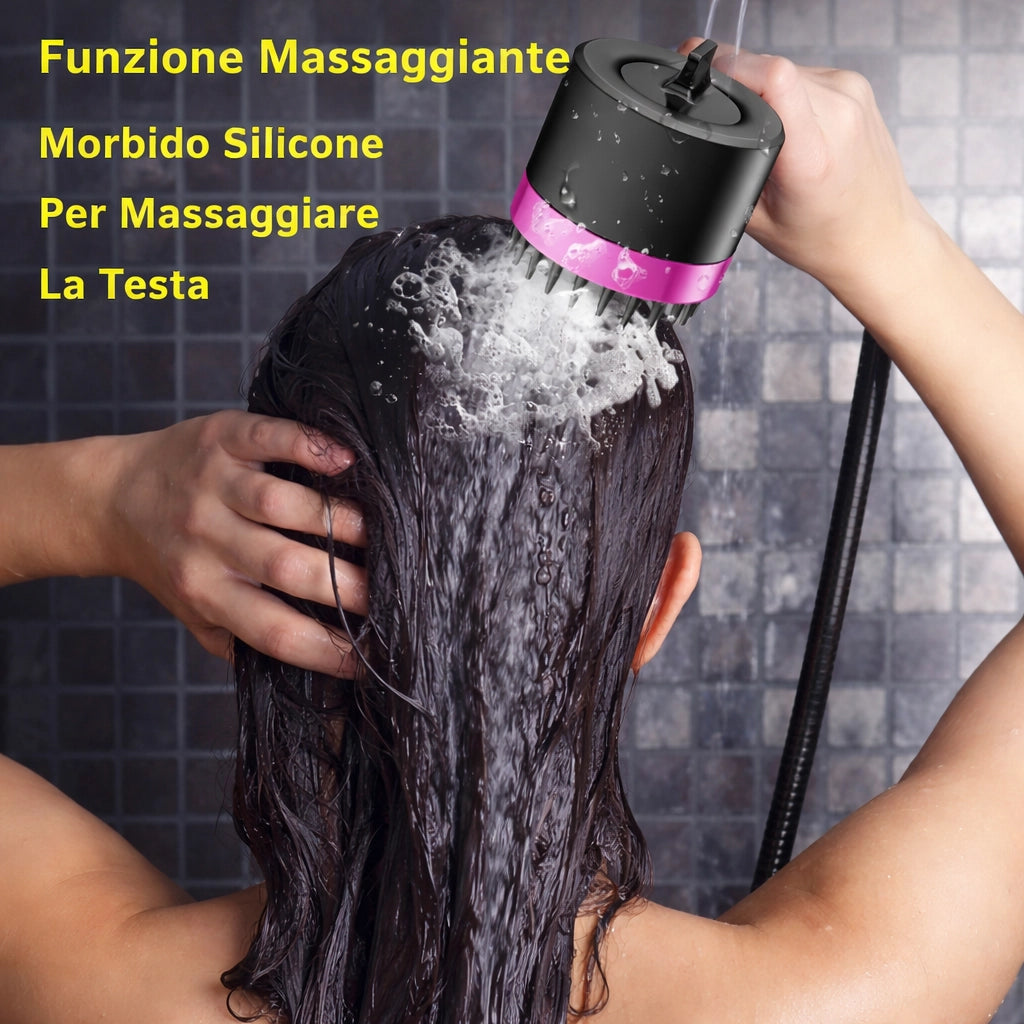 Soffione Doccia con Filtro ad Alta Pressione Regolabile in 4 Modalità 87525