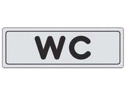 TARGHETTA ADESIVA WC- - cm.15X5h. - 10 pezzi