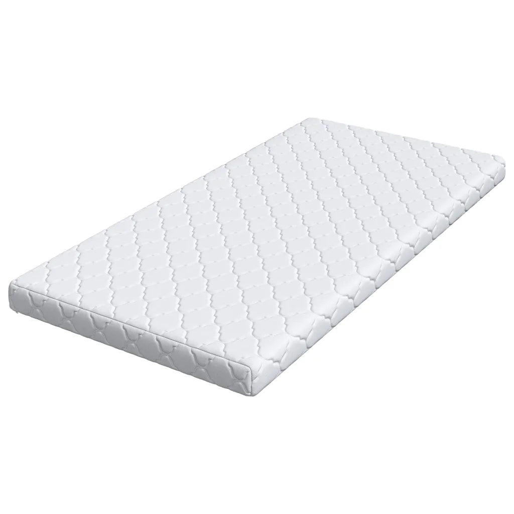 Materasso Bianco 90 x 200 cm Tessuto Jacquard