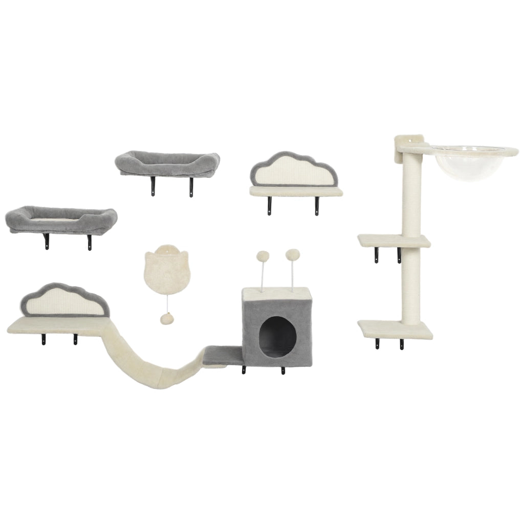 Libreria Muro Gatto 6 Pezzi ¨C Minimal ¨C Beige