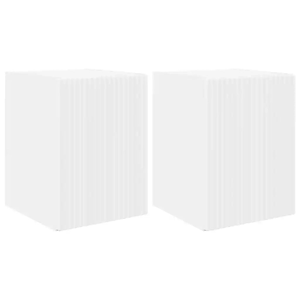 Mobile TV da parete 2 pcs Bianco 30 x 31 x 40 cm 892250
