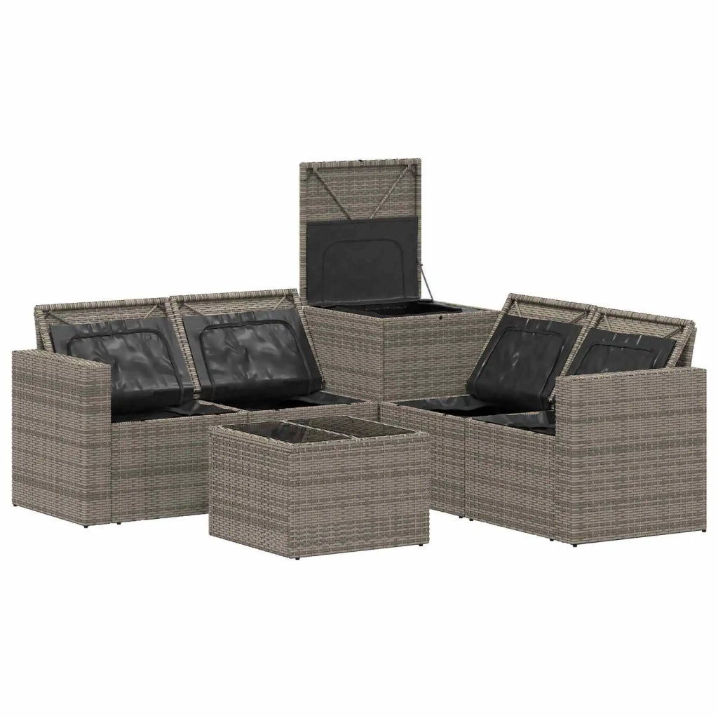 Set di divani 6 pz Grigio e Grigio Scuro 3447406