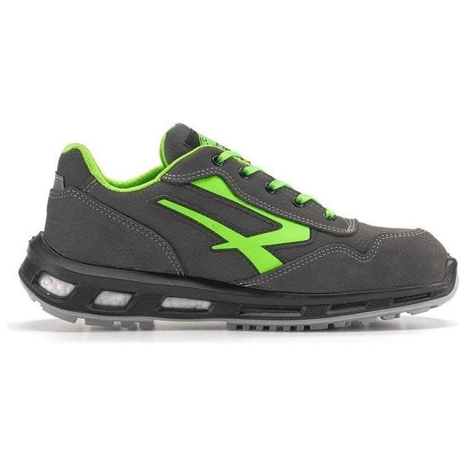 U-Power RL20174 Red Lion Yoda Scarpe Antinfortunistiche Basse S3 SRC CI ESD Pelle Nabuk Taglia 40 colore Grigio Scuro Verde
