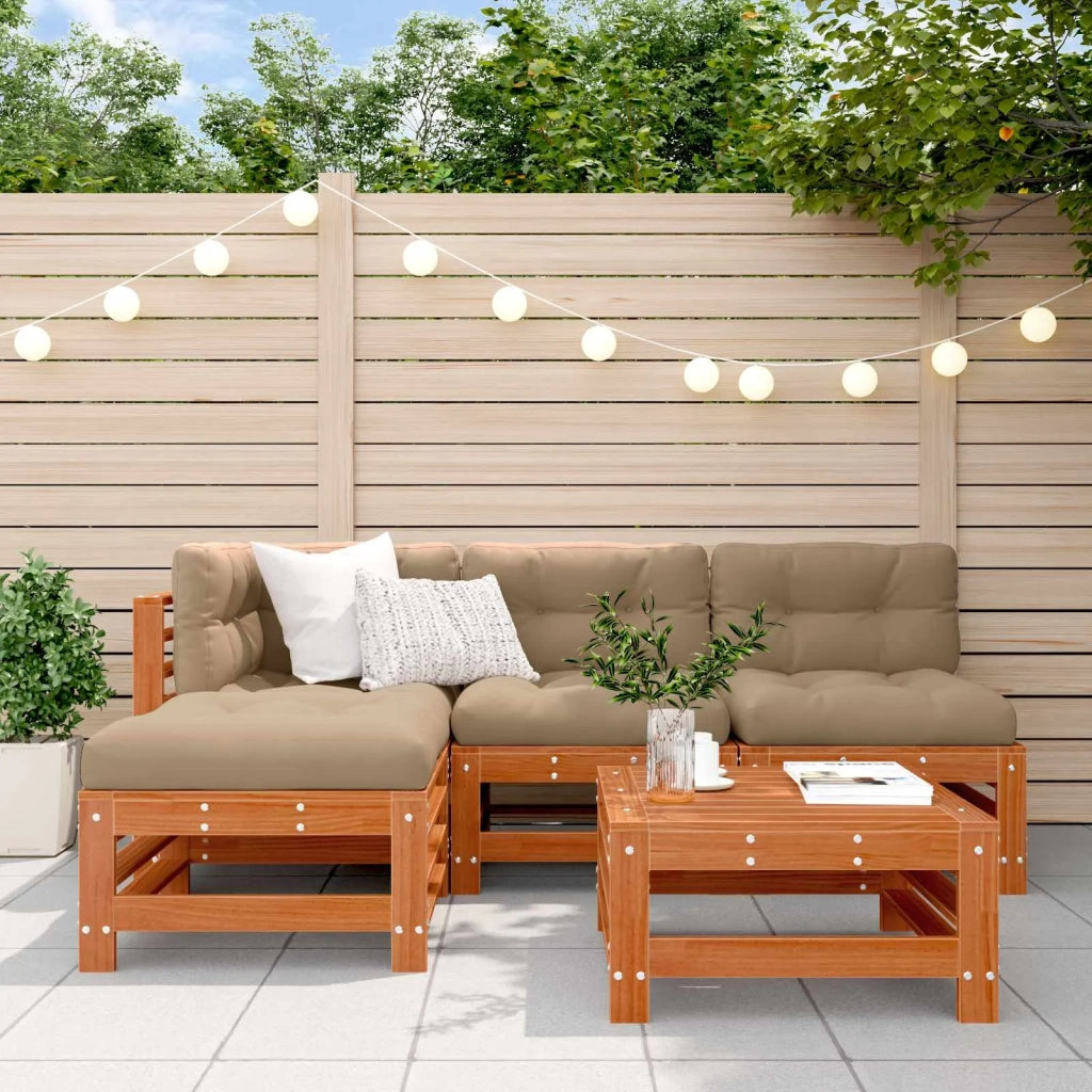Set Lounge da Giardino 5 pcs Marrone Cerato 3418074