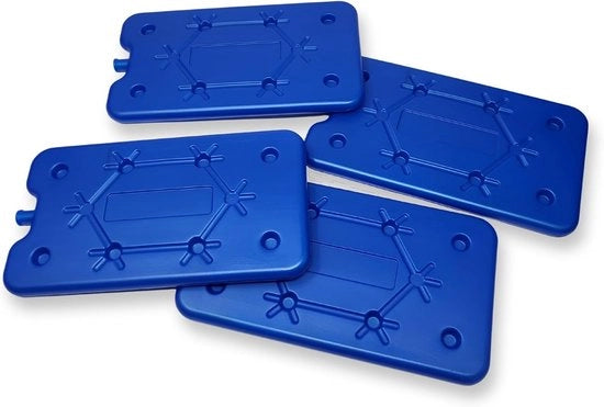 Kit di raffreddamento a 4 pezzi - Elementi raffreddanti blu - Superfici piane extra