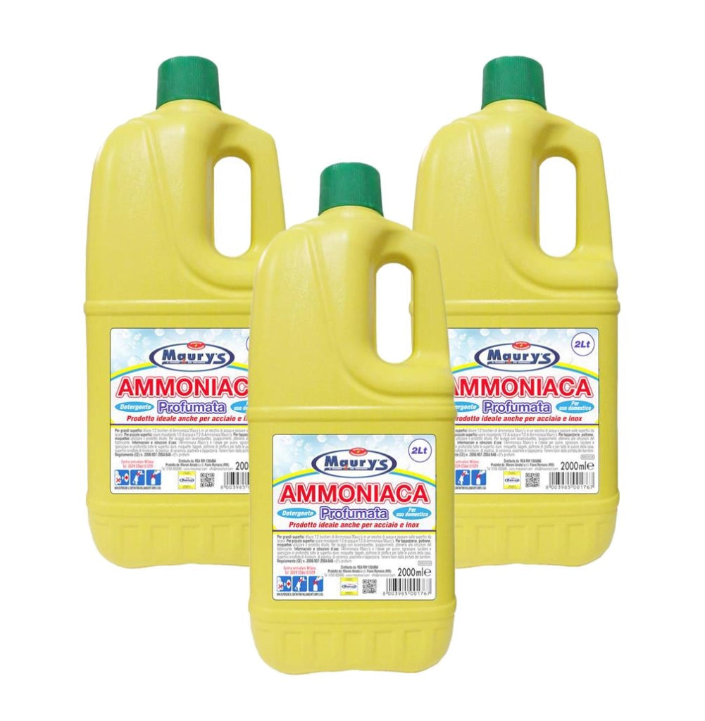 MAURY'S SET 3 CONFEZIONI DI AMMONIACA PROFUMATA 2 LT