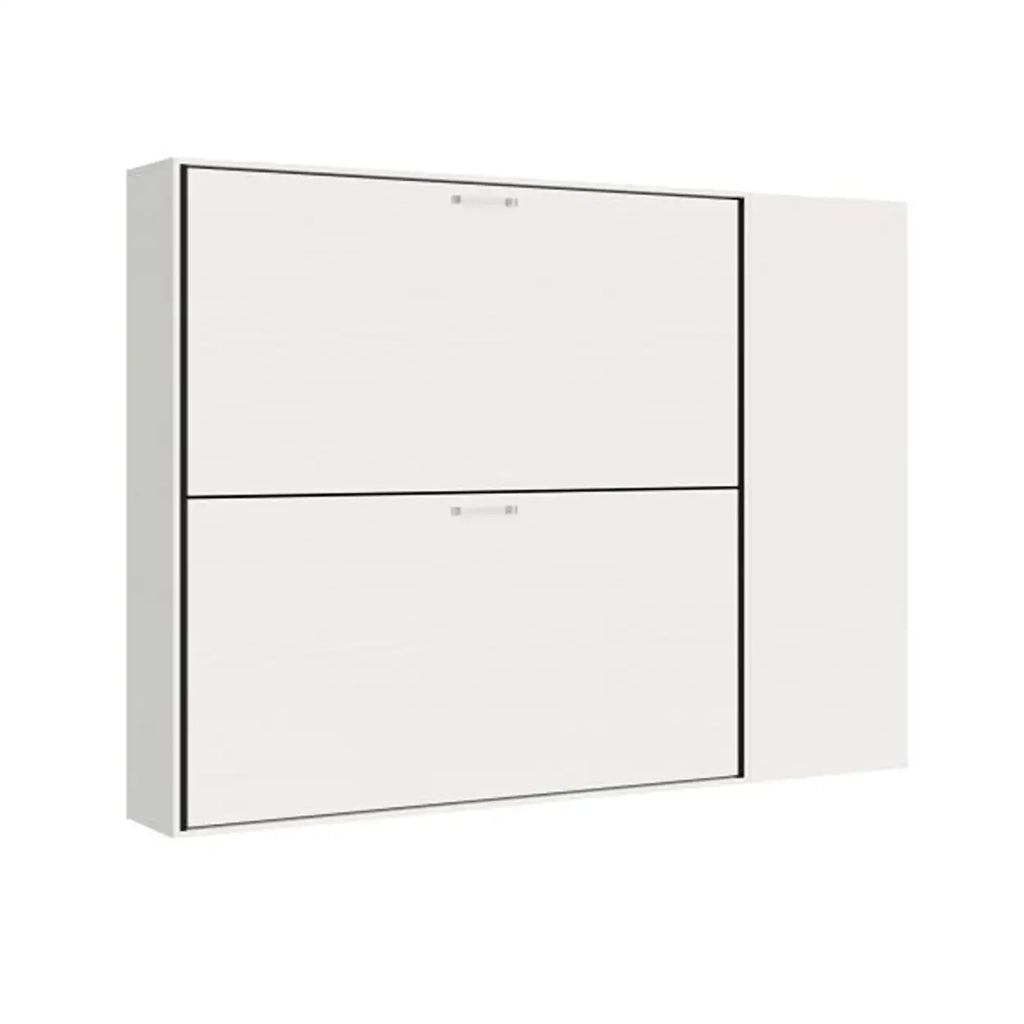 Letto doppio a scomparsa Kando comp.H bianco frassino