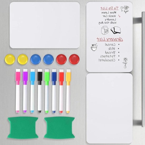 Folie Whiteboard A4 per Casa, Ufficio e Scuola con Accessori