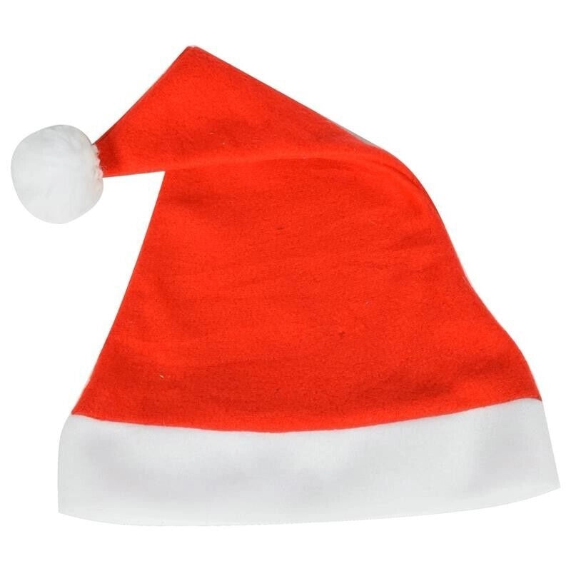 KIT SET 2 PZ MAURY'S CAPPELLO BABBO NATALE SEMPLICE 38CM