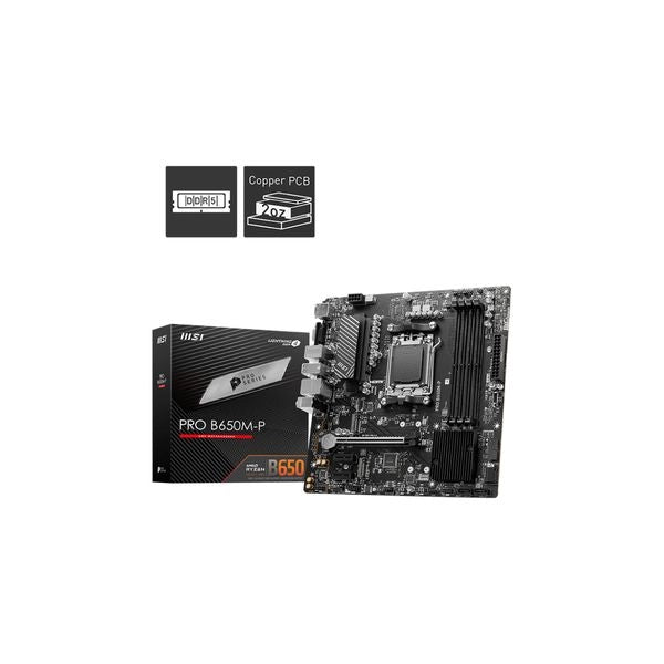 Msi pro b650m-p scheda madre amd b650 socket am5 micro atx