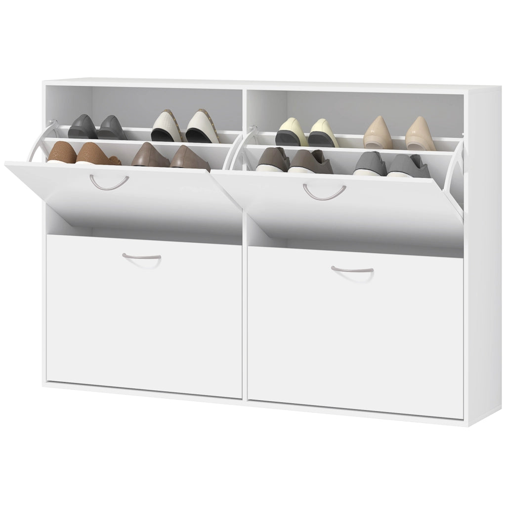Armadio per Scarpe ¨C Minimal ¨C Bianco 120x24x81 cm