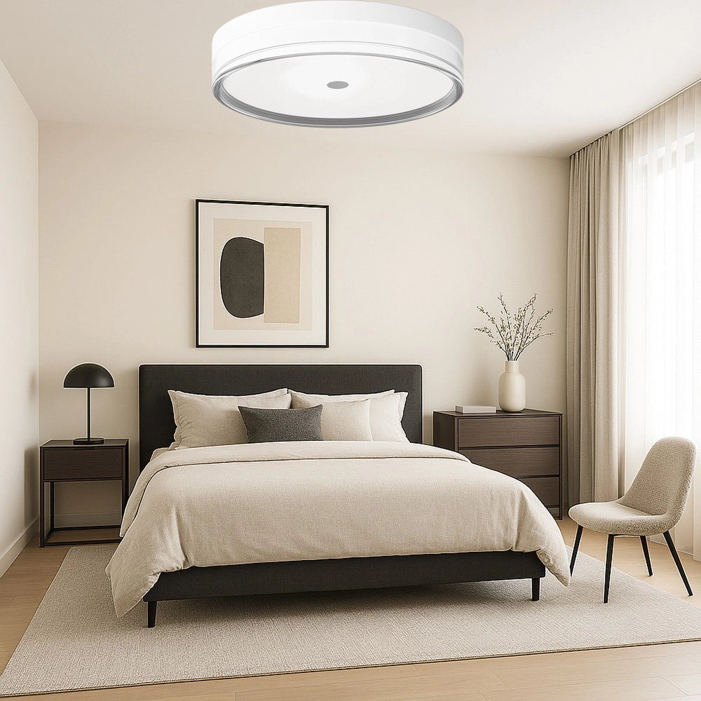 Trade Shop - Plafoniera Led 24 W A Soffitto Moderna Tecnologia Cct 3 Tonalità Selezionabili Bl300-3c - Bianco