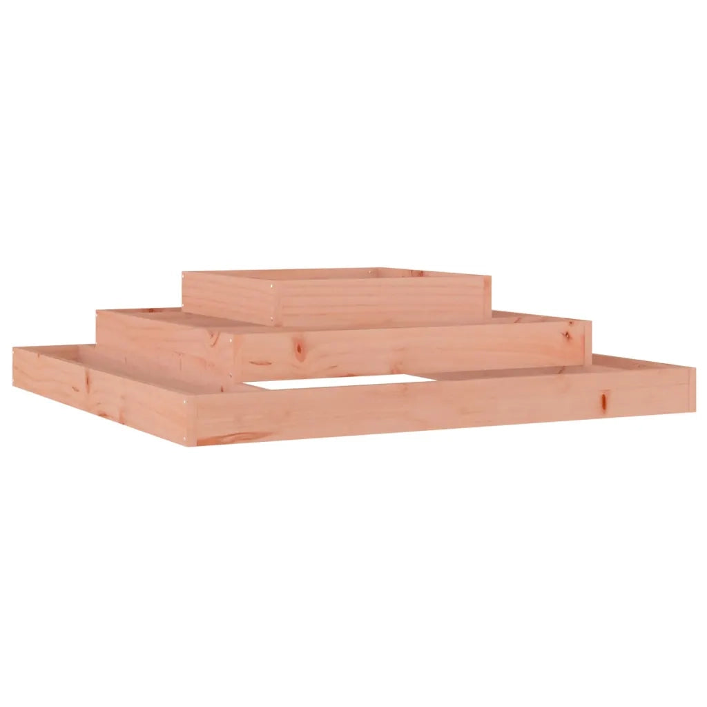 Fioriera da giardino a 3 livelli per esterni 110 x 110 x 27 cm realizzata in legno massello di abete di Douglas. Codice articolo: 02_0048484