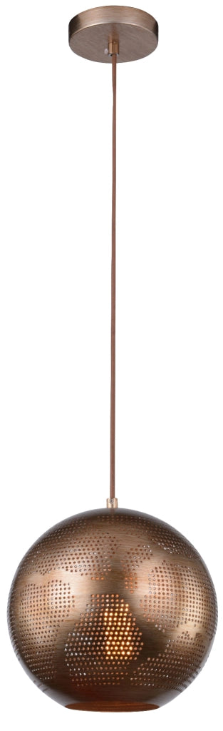 Lampada a sospensione Candellux Sfinks bronzo metallo Ø25