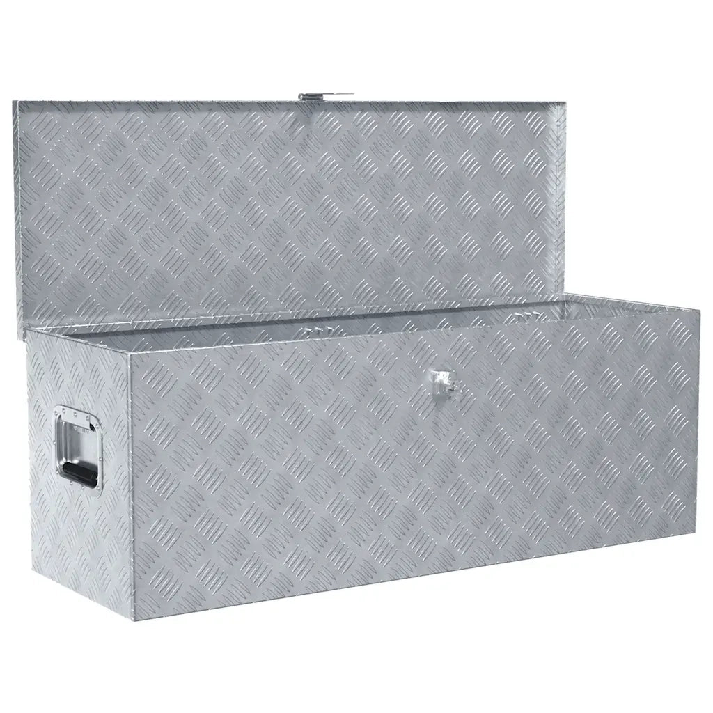 Cassetta in Alluminio 110,5x38,5x40cm Argento 142941