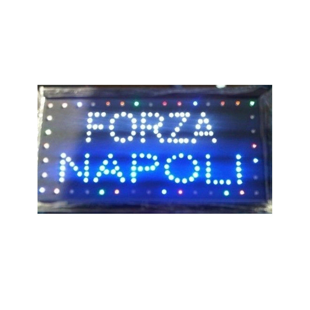 Trade Shop - Insegna Luminosa Insegne Luminose A Led Con Scritta Forza Napoli -