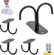 Sostegno multifunzionale per 4 pezzi con ganci per tazze da caffè, bicchieri e accessori da cucina