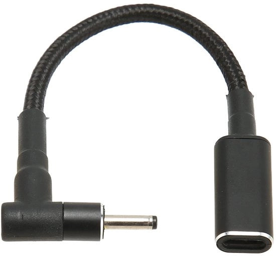 Adattatore USB C a DC Maschio - 100W Adattatore di Ricarica - Alluminio - USB C Femmina a 3.0x1.0mm DC Maschio - Adatto per Laptop - Modello Compattibile