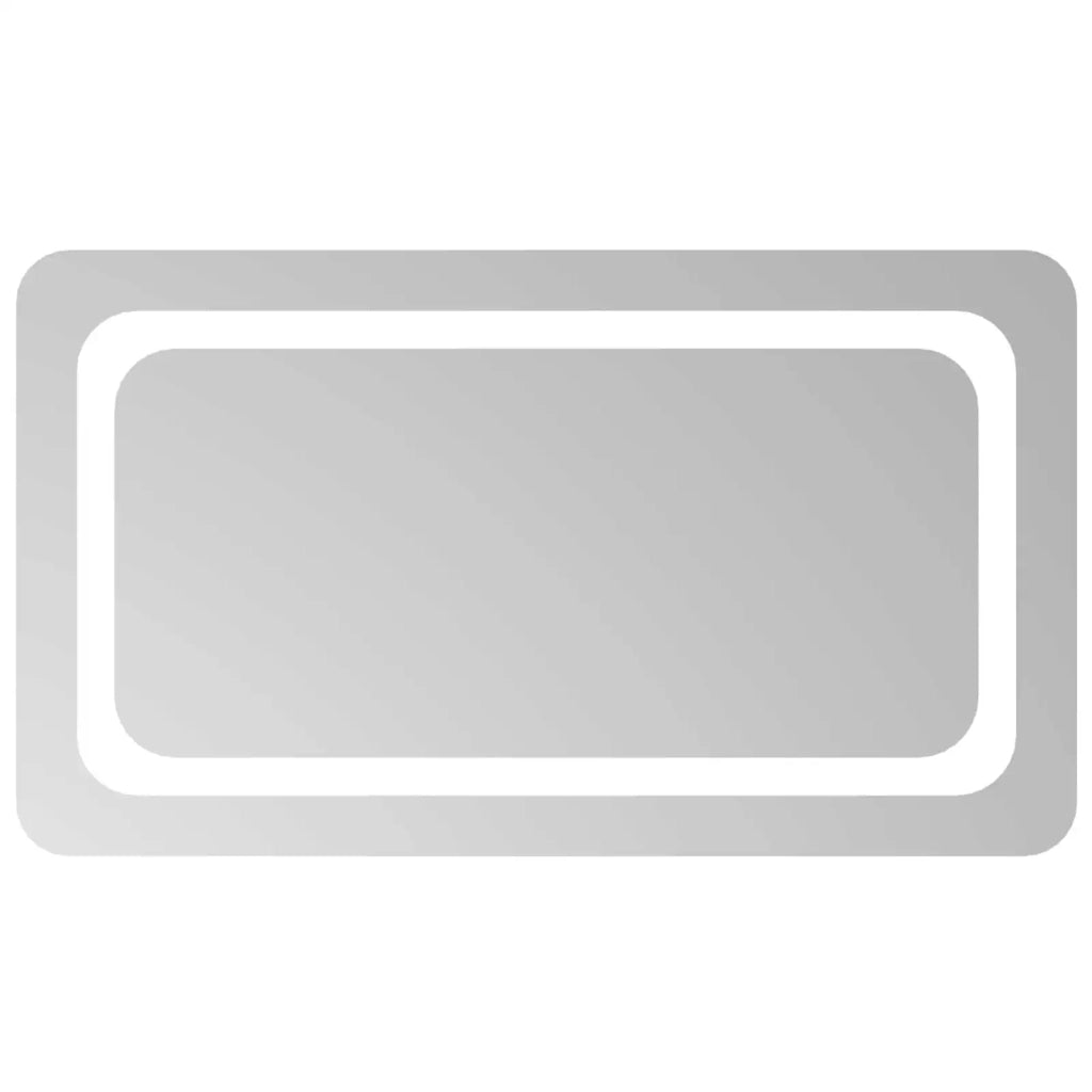 Specchio da bagno LED Trasparente 70 x 40 cm vetro temperato 42045833