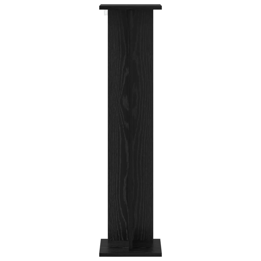 Supporto per piante | Sostegno per piante Rovere Nero 25 x 25,5 x 100,5 cm