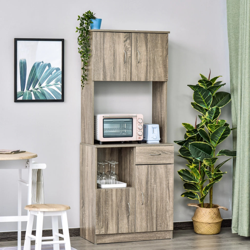 Credenza ¨C Minimal ¨C Grigio, Legno, 71x41x178cm