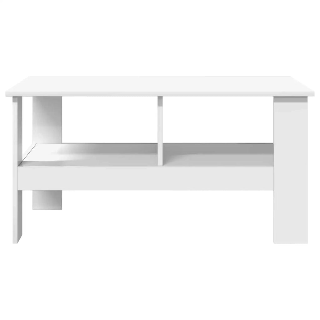 Tavolino da salotto | Tavolino da caff¨¨ | Tavolino da Soggiorno Bianco 90 x 50 x 45 cm Legno multistrato