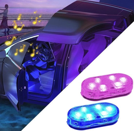 Verlichtura a LED Magnetica per Auto - Senza Fili, Ricaricabile e 7 Colori