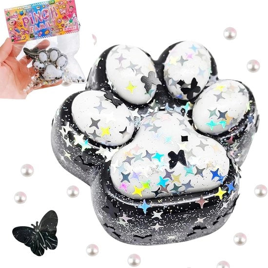 Giocattolo da Stress per Adulti - Palla da Sfregare per Gatti - Giocattolo Antistress Sensoriale - Materiale Zucchero - Dimensioni 7,5 x 6,5 cm