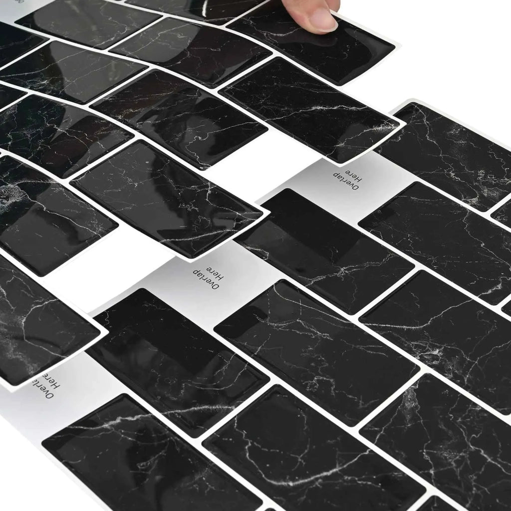 Piastrella subway 20 pz Marmo Nero 30 x 30 cm CFW4121107