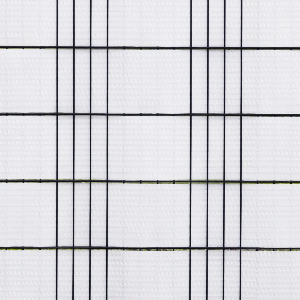 Schermi da Balcone 10 pz | Paravento Bianchi 255x19 cm in Polyrattan
