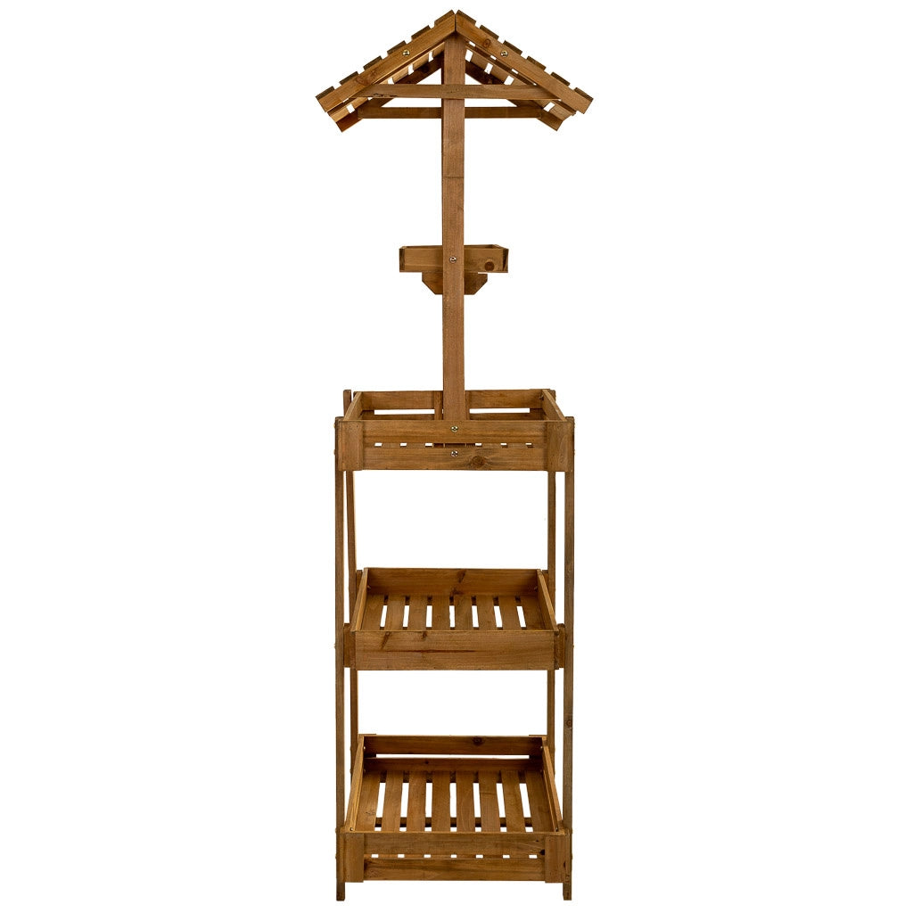 Scaffale espositivo in legno a 4 ripiani