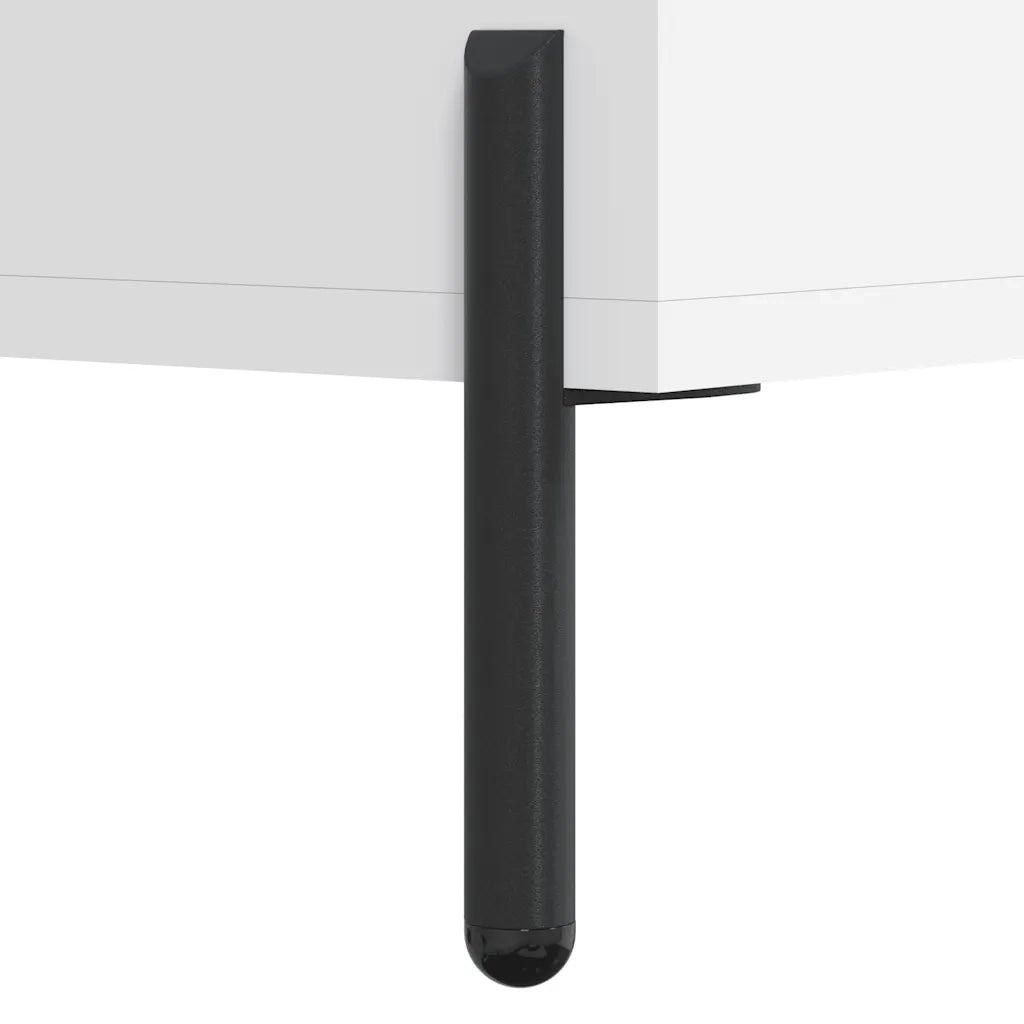 Panca Porta Scarpe-Sgabello-Panca Scarpiera Bianca 102x35x55 cm in Legno Multistrato 943081