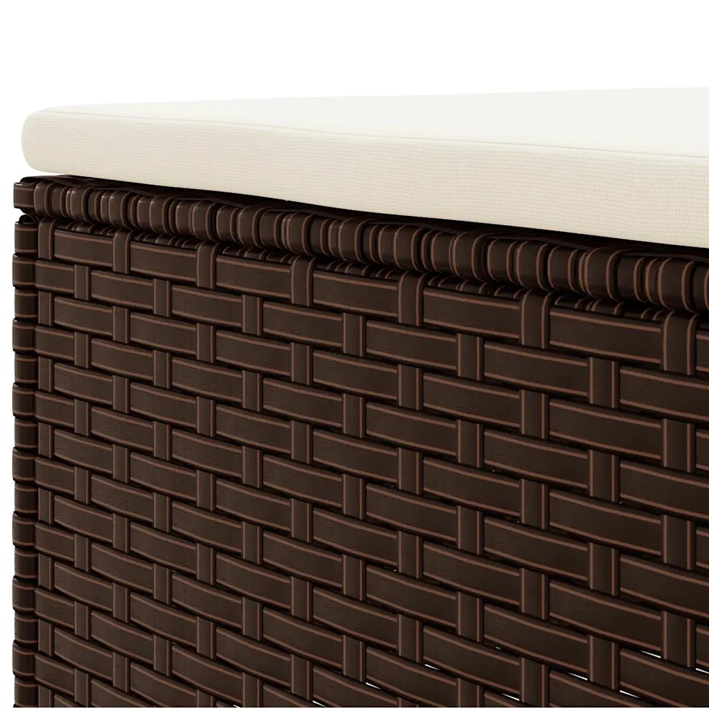 Set Mobili da Giardino 6pz con Cuscini in Polyrattan Marrone 3308209