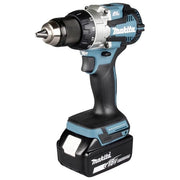 Makita DDF489RTJ Trapano avvitatore a batteria 18V motore brushless 21 posizioni coppia 174x81x261 mm colore Nero Blu Acciaio