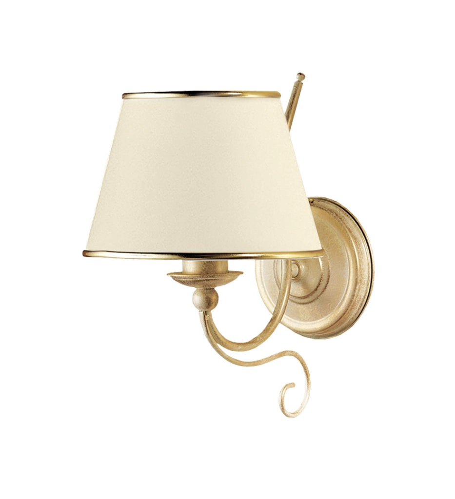 Applique classica ecru con paralume E27 15W Laura Jupiter