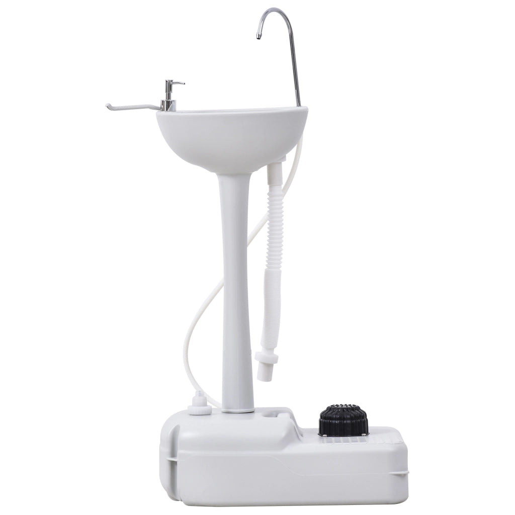 Lavabo mobile con ruote e distributore sapone ¨C Minimal ¨C grigio