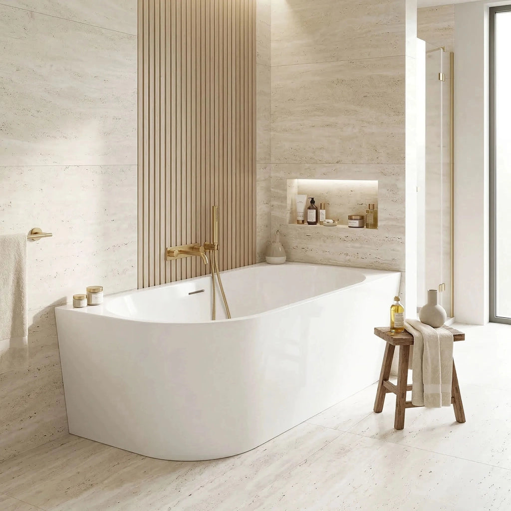 Vasca Bagno Sydney Bellanto Destra 160cm Copritappo nero