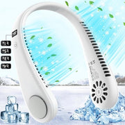 Ventilatore senza pale da collo a mano libera da appendere caricabile a batteria 4 velocità - Contenuto HTML aggiunto ventilatore da collo