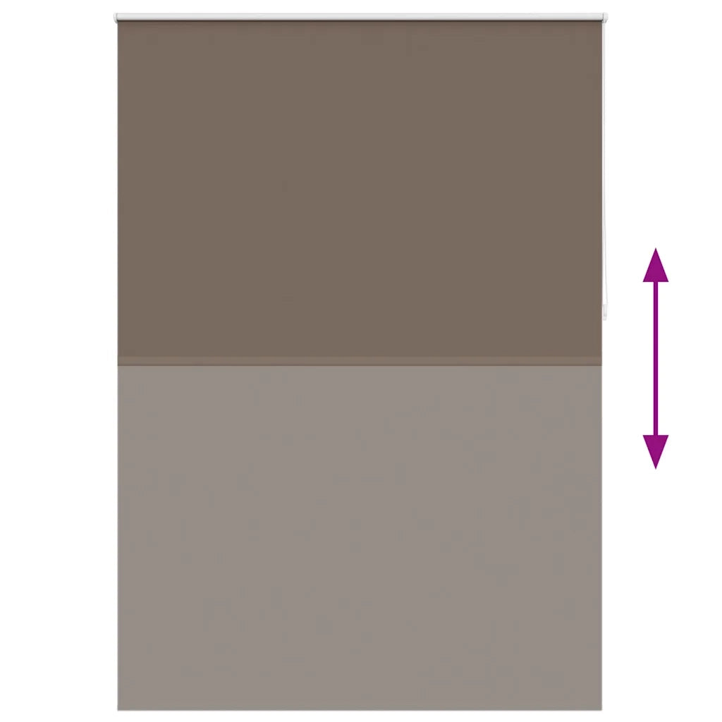 Tenda a rullo oscurante 144,4x230 cm Tessuto Larghezza 140 cm caffè 240171