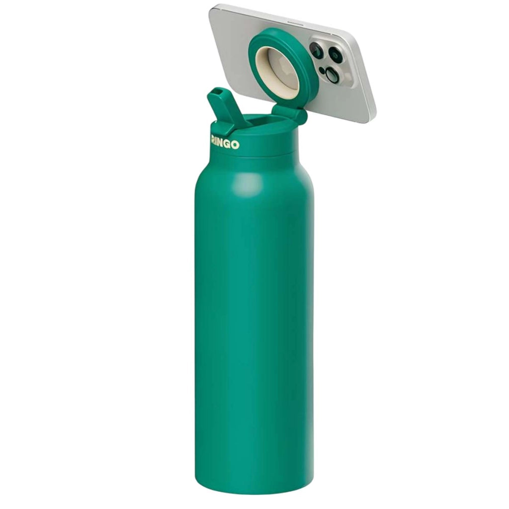 Borraccia da 710 ml con supporto magnetico per smartphone compatibile MagSafe Verde Ringo