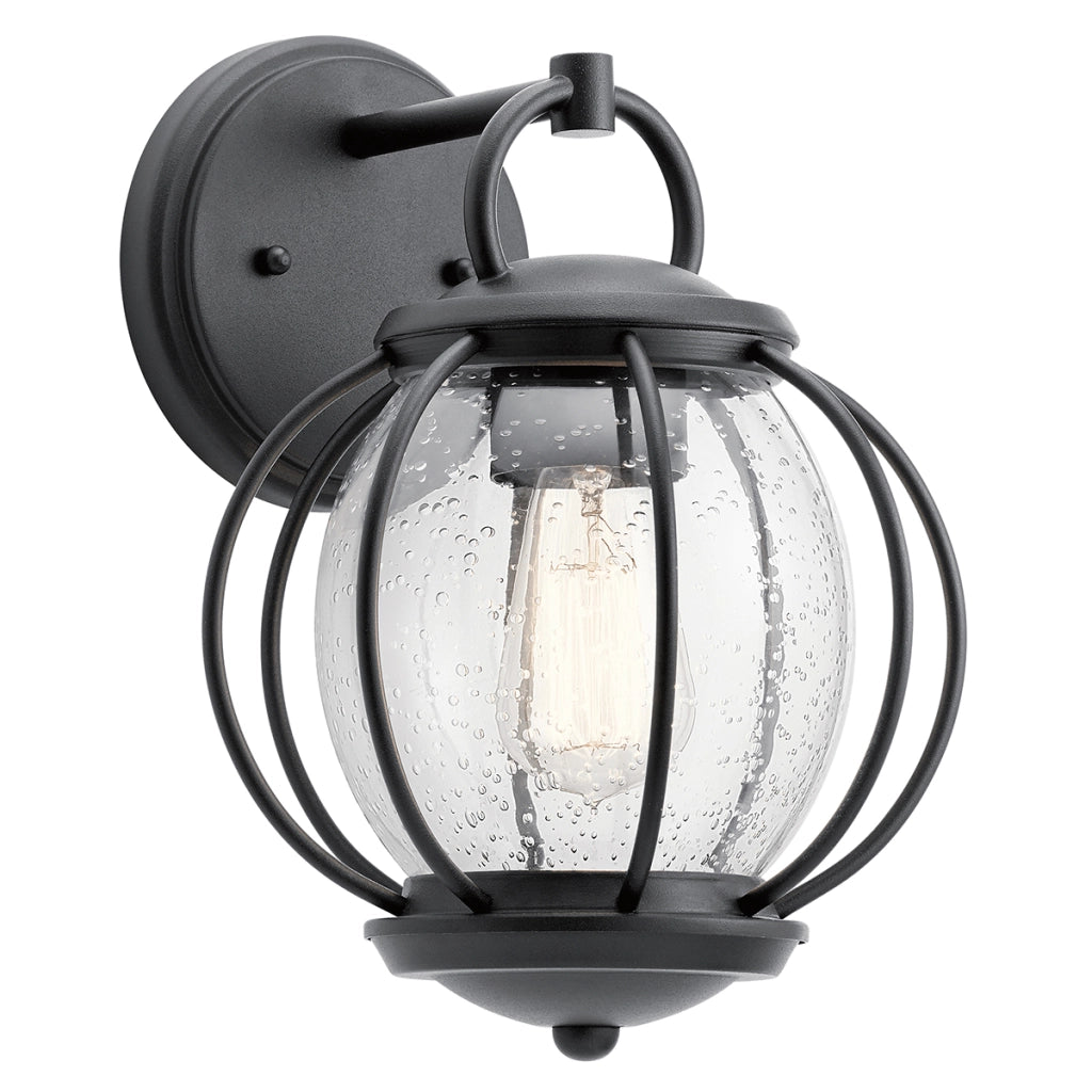 Applique esterna Vandalia nero testurizzato E27 60W Kichler