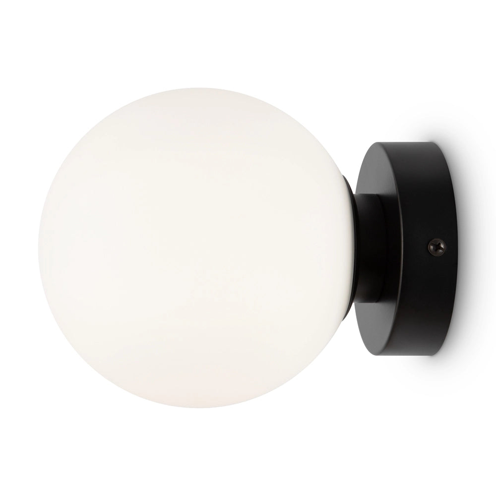 Applique Maytoni Basic Form MOD321WL-01B vetro bianco nera